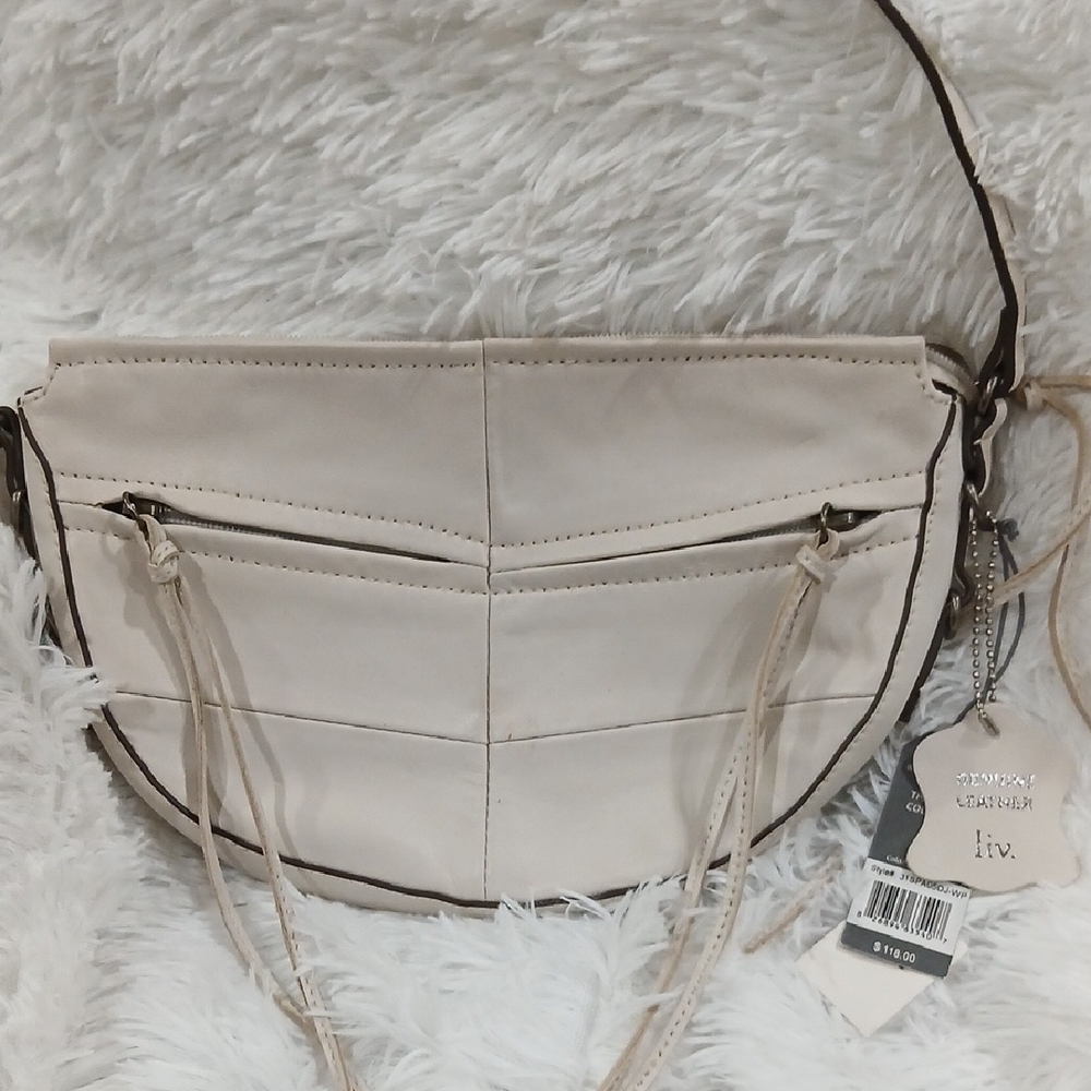 Olivia + Joy Cream Crossbody Bag